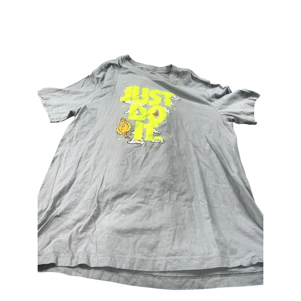 Nike Dri-Fit Men's Just Do it Grey Basketball T-Shirt Size‎ L G G